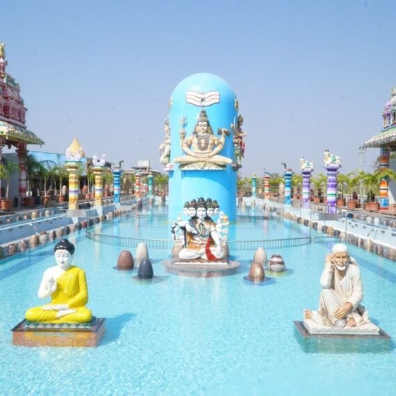 Golden Siva Lingam Temple